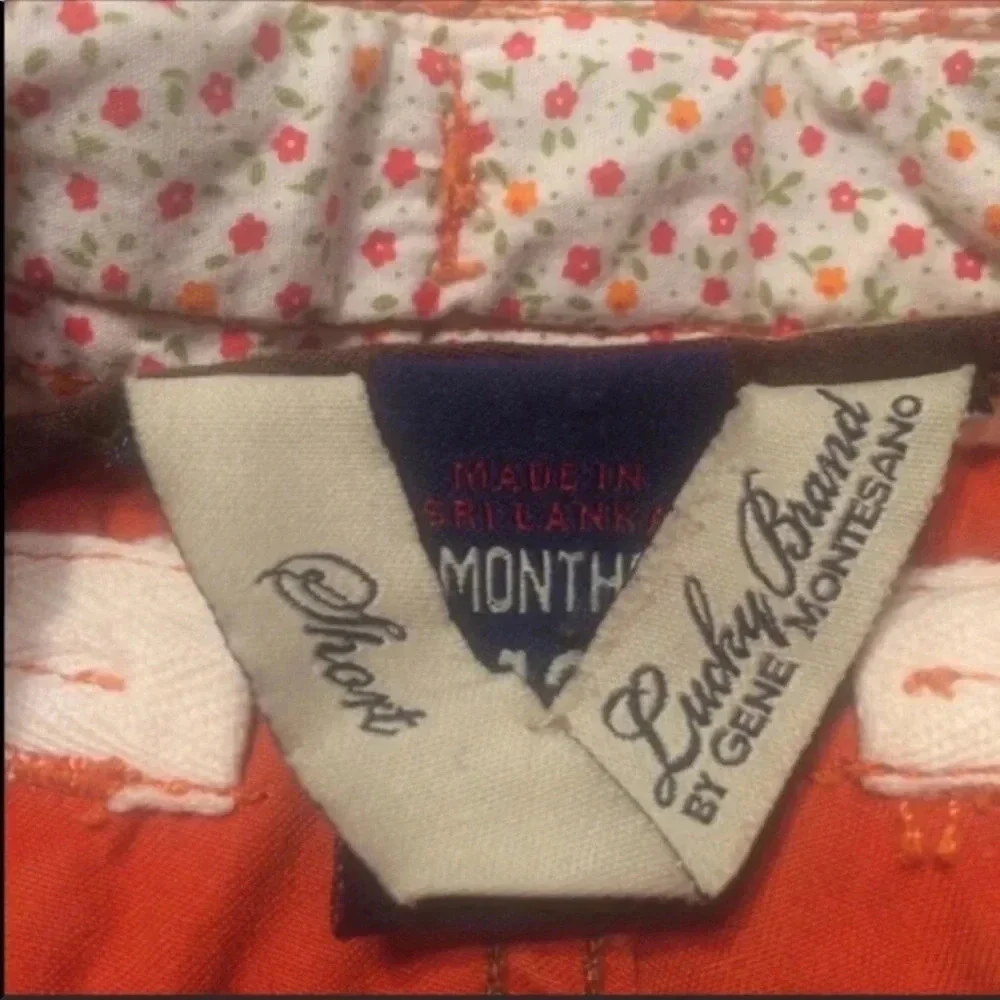 Lucky Brand by Gene Montesano Baby Cut off Shorts  Size 12 months